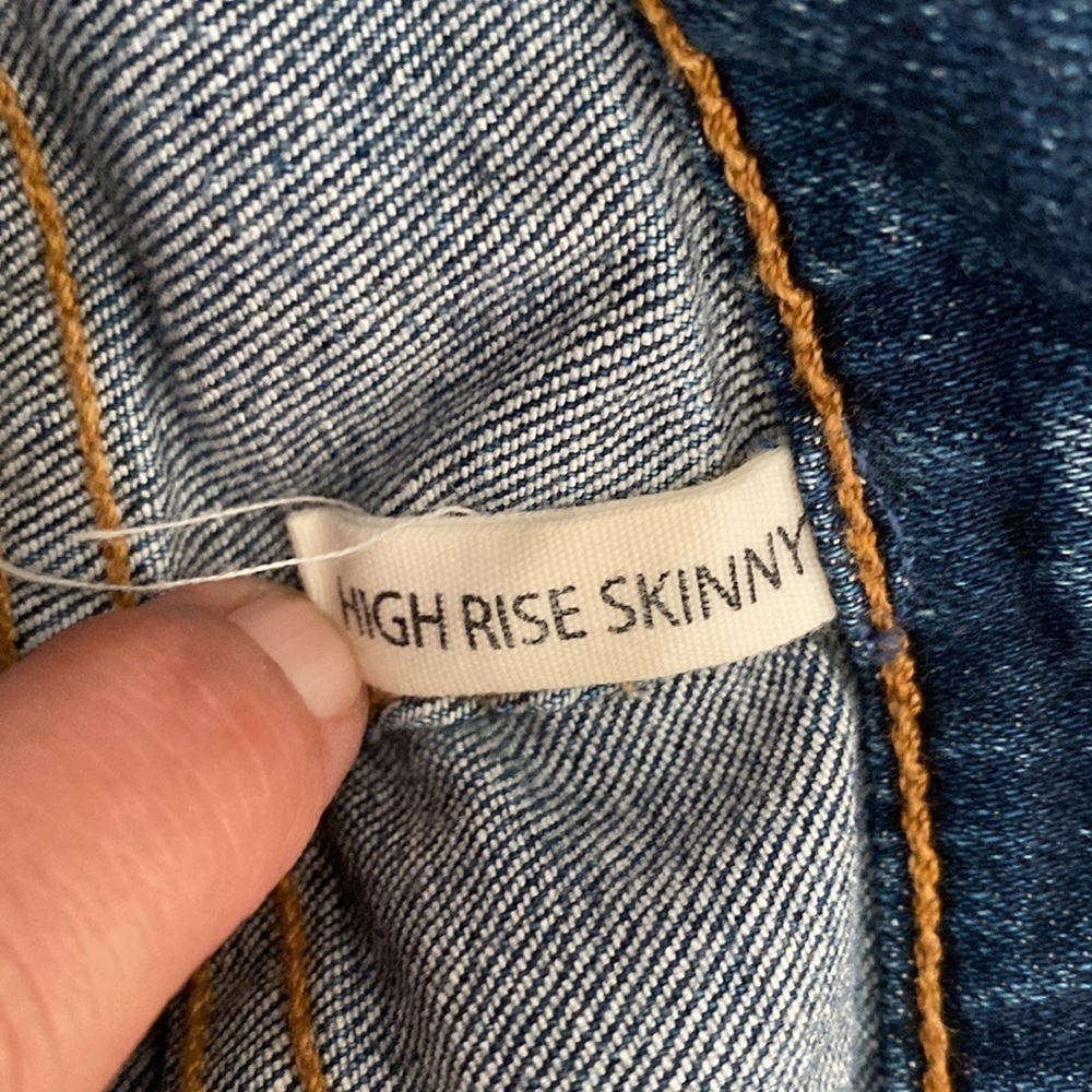 Rag & Bone High Rise Skinny Jeans Size 24 in Bonnie Blue - Picture 7 of 8